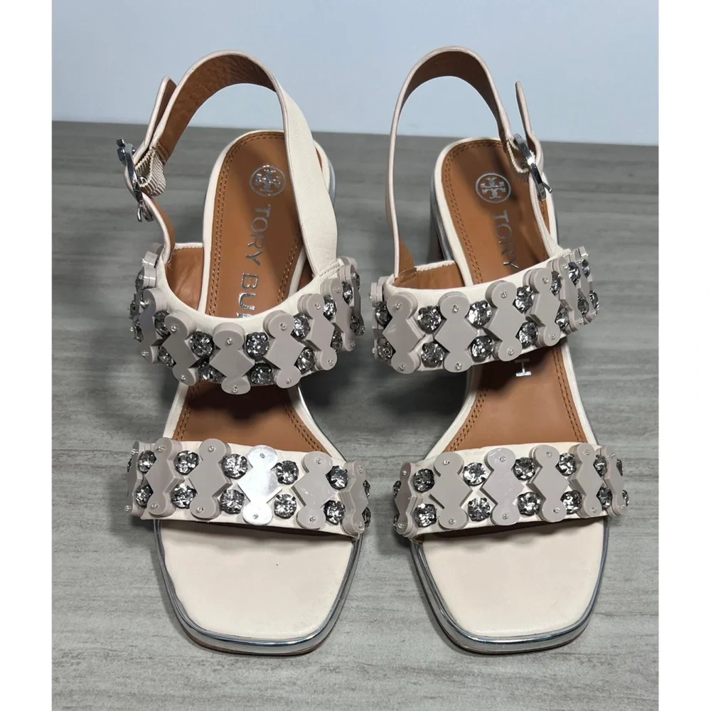 +Tory Burch Delaney Embellished
Double Strap Sandal Size 7 - Picture 3 of 11